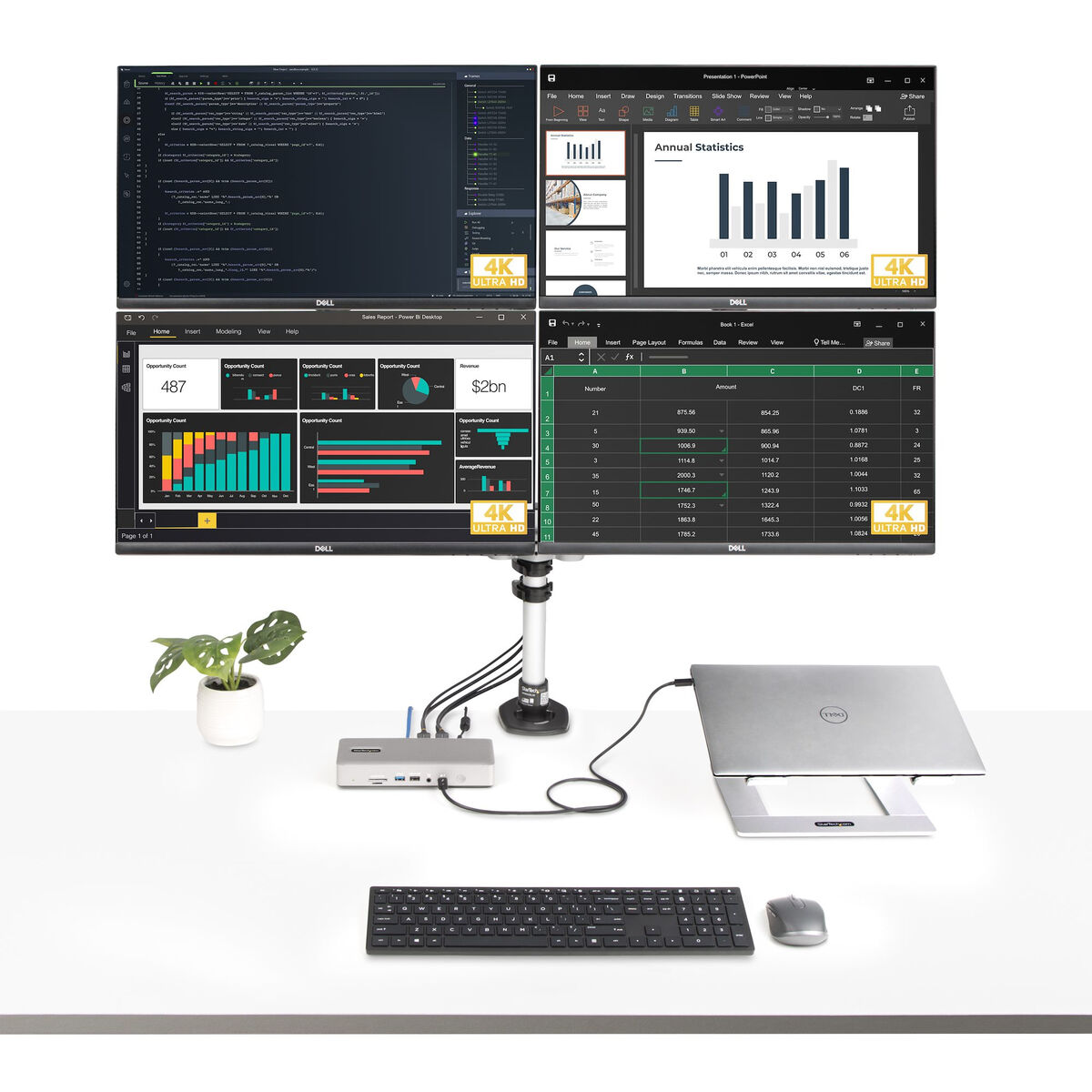 Zaščita za tipkovnico Startech 132UE-TB4USB4DOCK